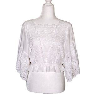 Boho AE Kimono Sleeve Top - Excellent condition, Cotton, Sheer, Lightweight